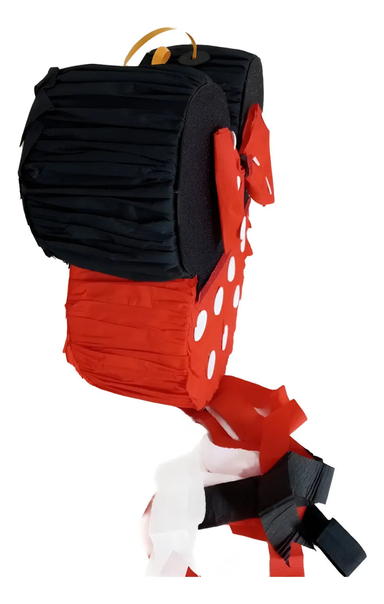 Piñata De Figura Minnie Coqueta Roja Muy Hermosa