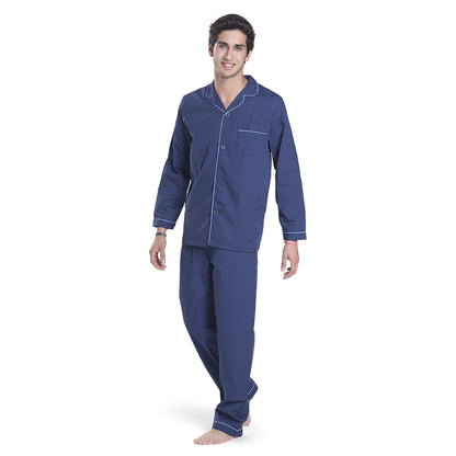 Pijama Popelina Camisero Con Botones