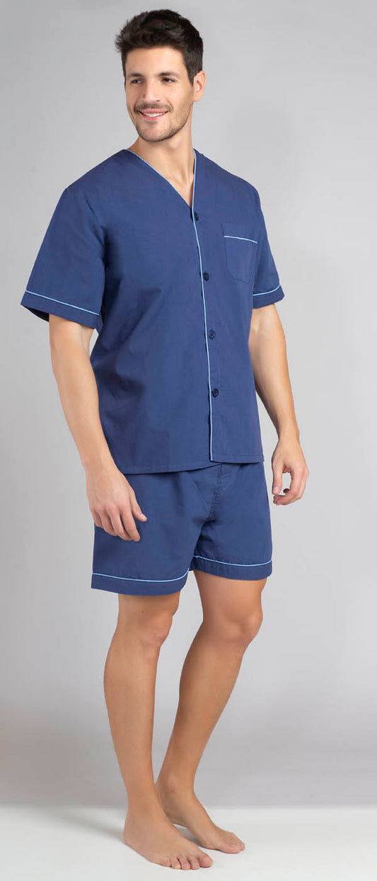 Pijama Bermuda Abotonada