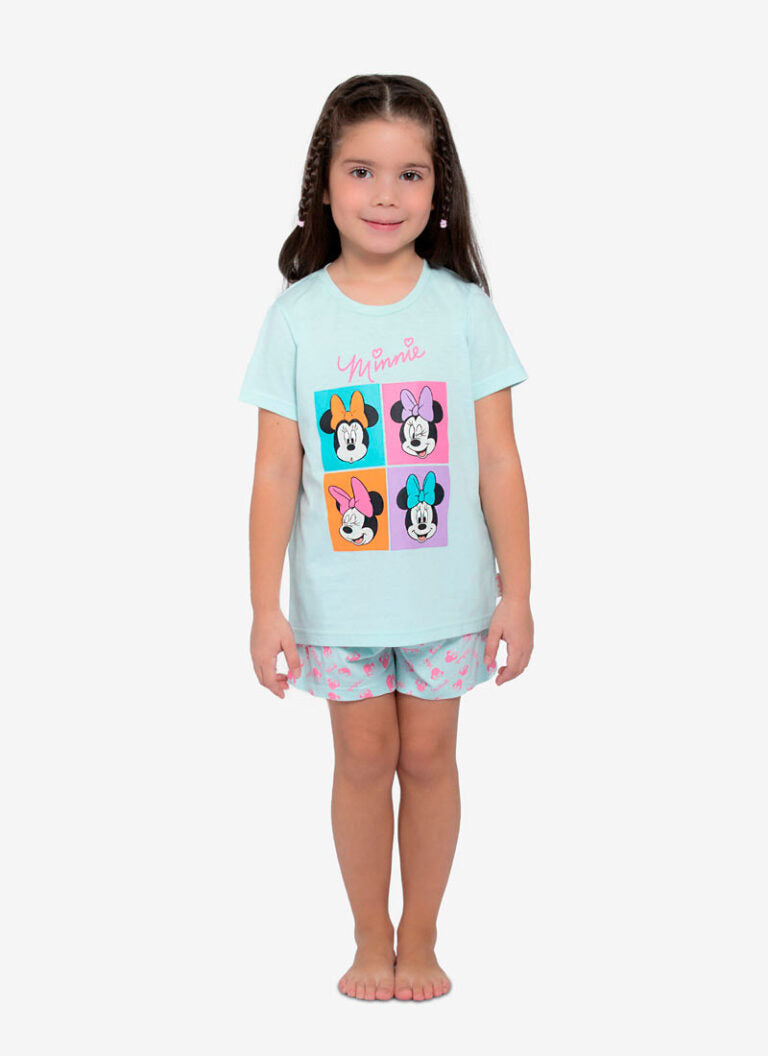 Pijama de algodón con diseño de Minnie Mouse
