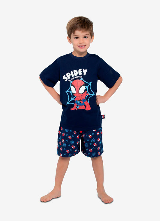 Pijama de algodón con diseño de Spiderman