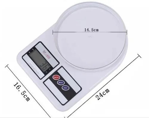 Balanza Pesa Digital Para Cocina Comercio 0 A 10kg Capacidad Máxima 10 G