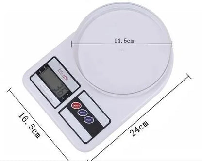 Balanza Pesa Digital Para Cocina Comercio 0 A 10kg Capacidad Máxima 10 G