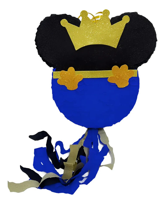 Piñata De Figura Mickey Rey Muy Hermosa