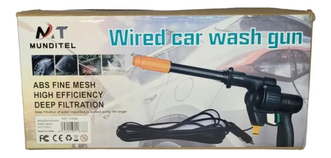 Hidrolavadora Con Cable Alta Presion 12v Para Auto