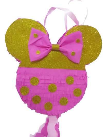 Piñata De Figura Minnie Gold Muy Hermosa
