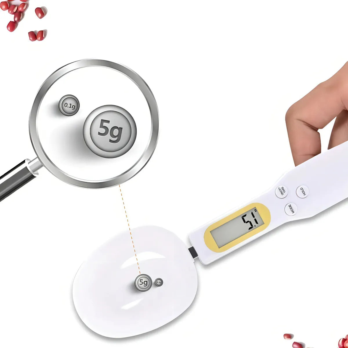 Cuchara Medidora Electrónica Digital Pesa De 0.1g A 500g