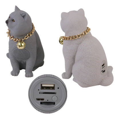 Parlante Altavoz Bluetooth Gato 17 Cm