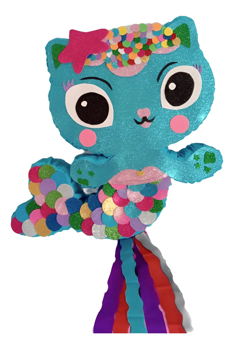 Piñata De Figura Gatisirena Muy Hermosa