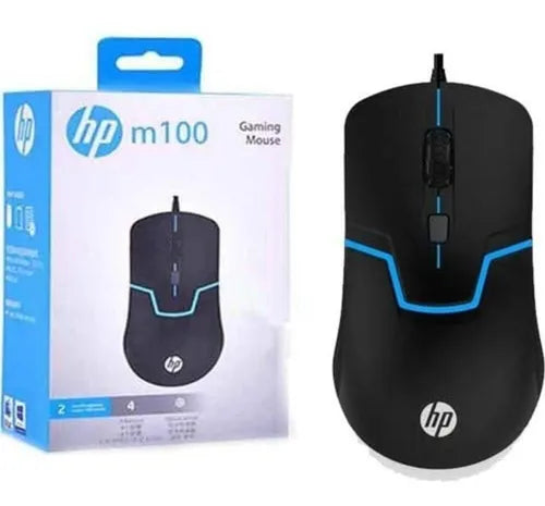 Mouse gamer de juego HPGaming M100 negro