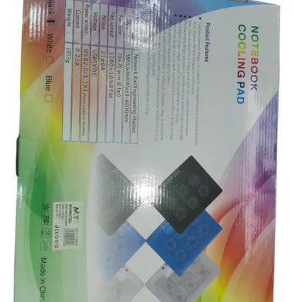 Ventilador Externo Notebook Para Videojuegos 6 Coolers