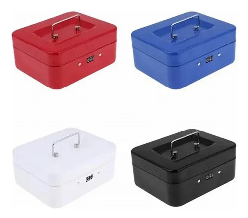 Caja Fuerte Metálica Con Combinacion Para Dinero 33x24cm Variado