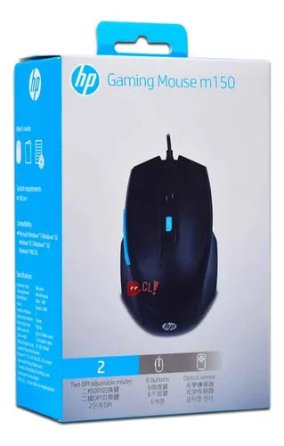 Mouse Gamer Hp M150 Color Negro Óptico - Ps Negro